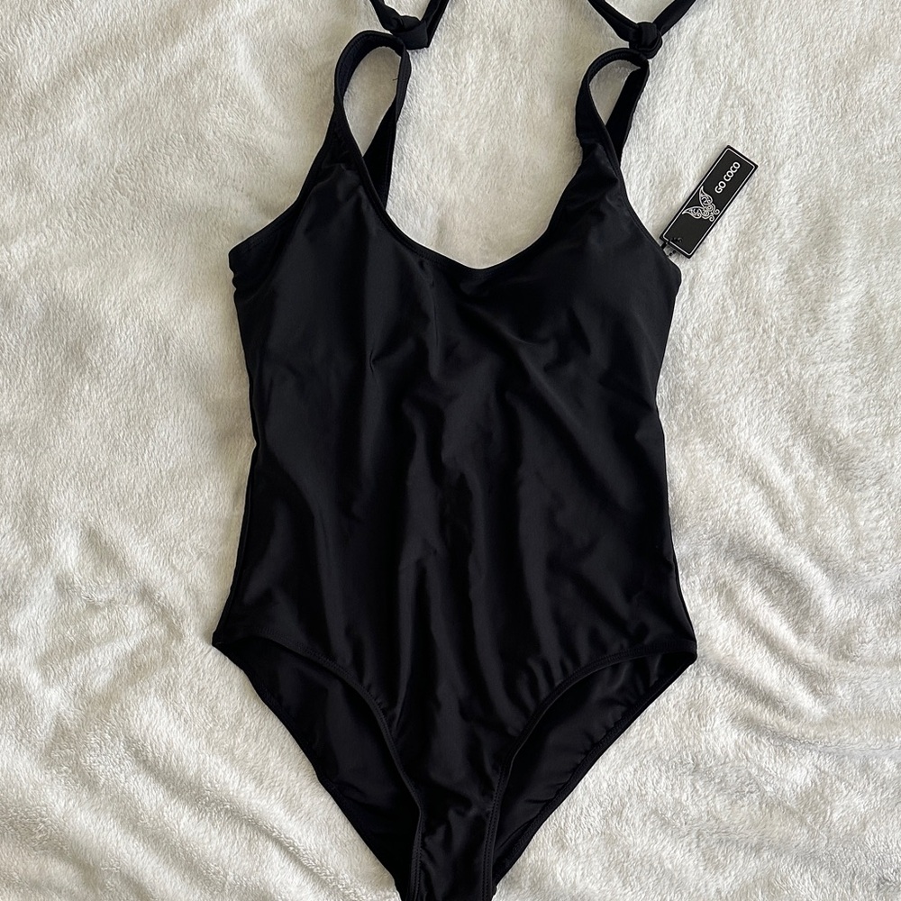 Go Coco Black One-Piece Swimsuit - Size M - NWT